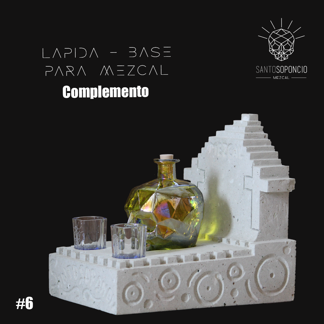 LAPIDA- BASE PARA MEZCAL (No incluye cráneo)