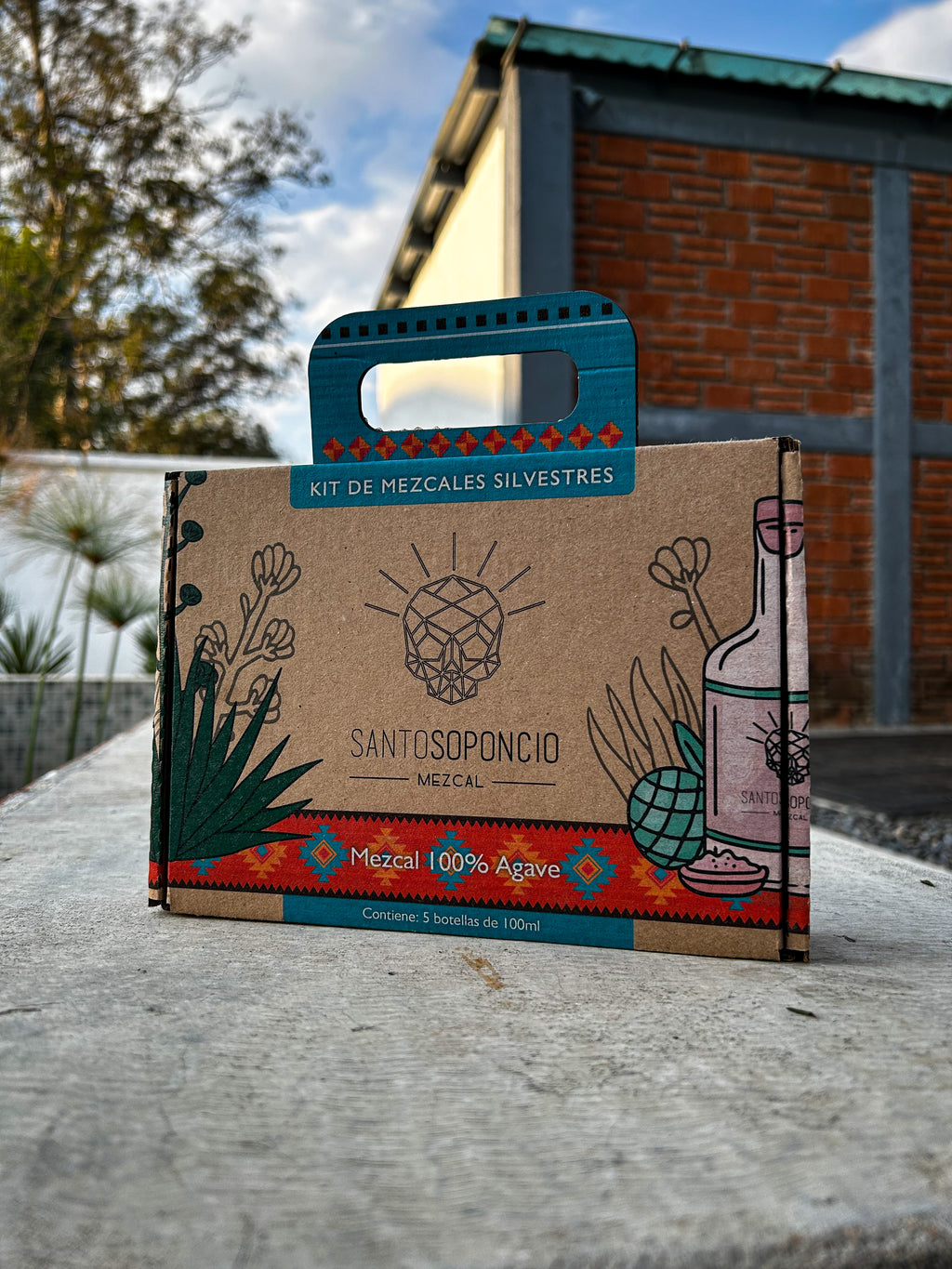 KIT MALETÍN DE MEZCALES DE 5 BOTELLAS DE 100ML