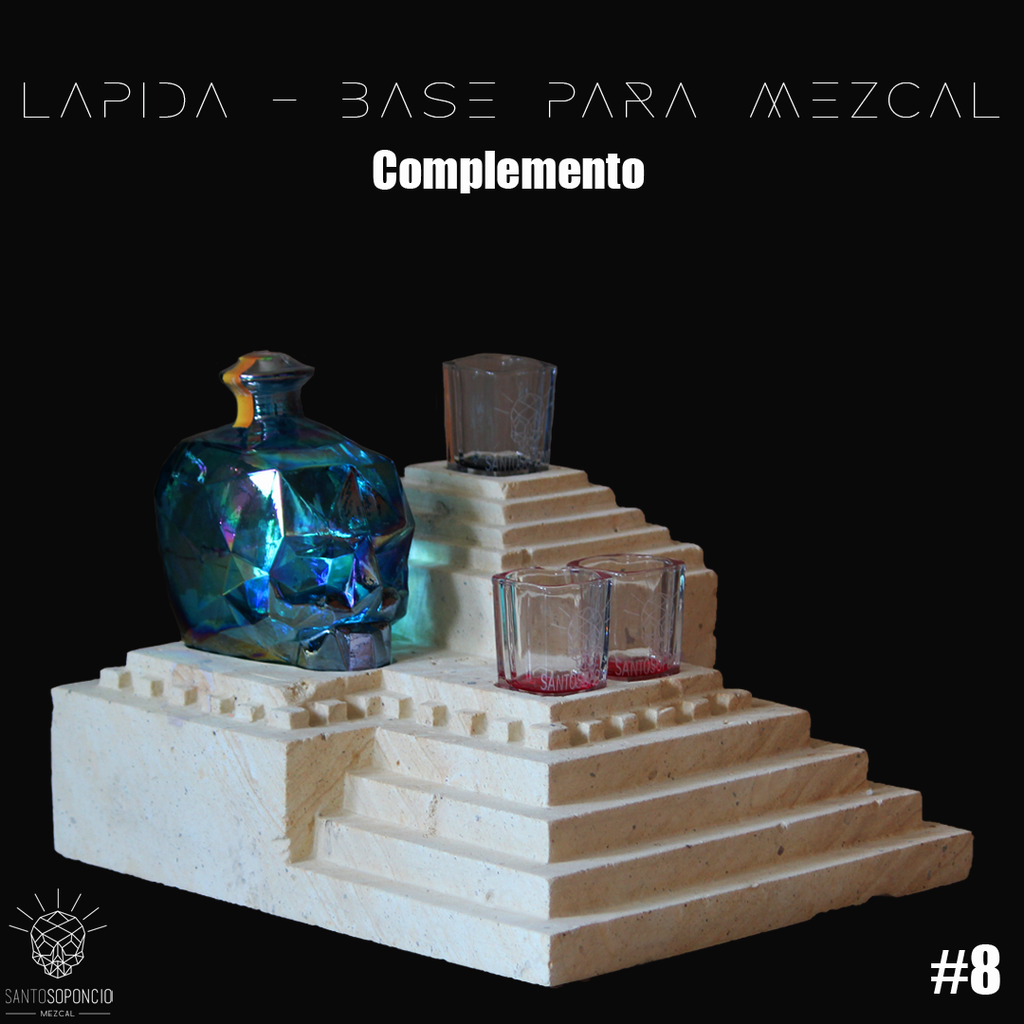 LAPIDA- BASE PARA MEZCAL (No incluye cráneo)